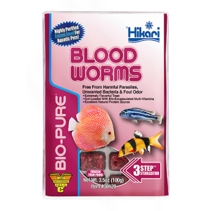 Hikari Bio-Pure Blood Worms 3.5oz cube