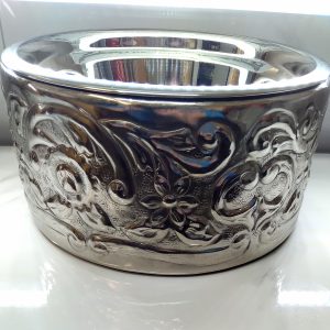 Savannah Dog Bowl Silver Medium